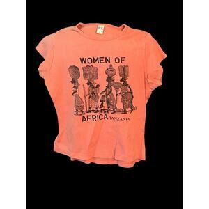 Women Of Africa Tanzania Girls Size XL Bay Beauty 100% Cotton Shirt